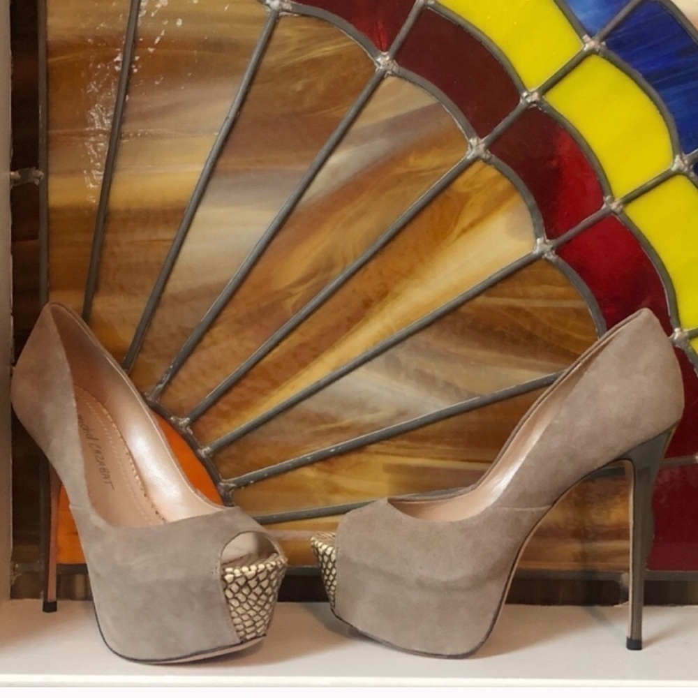 🆕 Jean Michel Cazabat suede platform heels